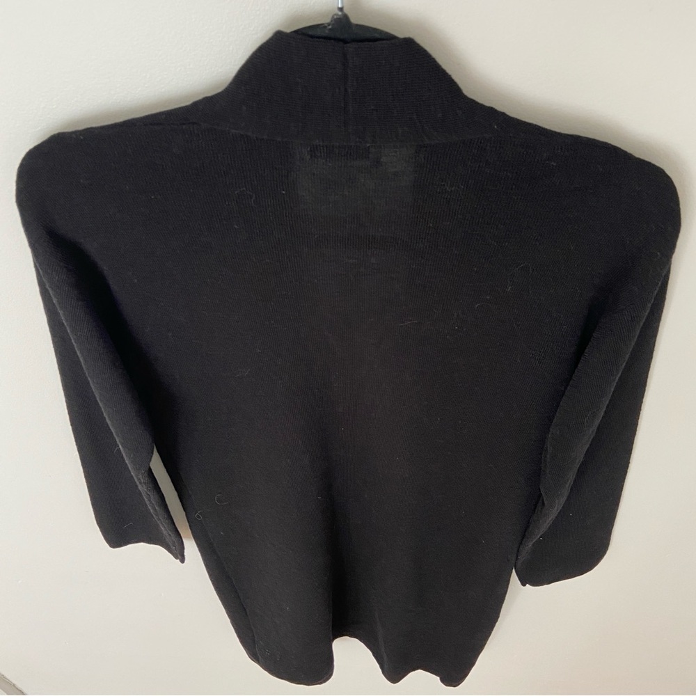 Aritzia Babaton Lance Cardigan Black Lightweight Long Open Sweater size xxs - Picture 3 of 9